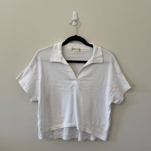 White Altered Stated Cropped T